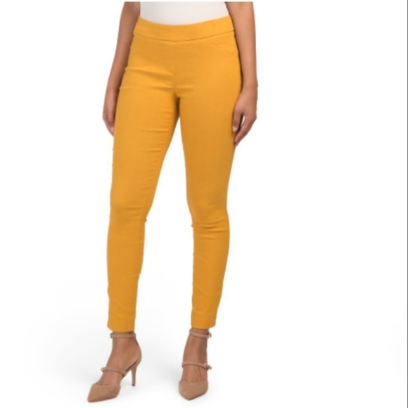 Classic Yellow HighWaist Fit Ankle Leggings Size10 - Picture 2 of 6